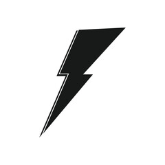 Lightning, electric power vector logo design element. Energy and thunder electricity symbol concept. Flash bolt sign in the circle. Flash vector emblem template. Power fast speed
