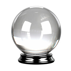 Crystal Ball, white background, isolated image, generative AI
