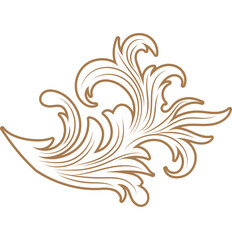 vintage flourish ornaments frame swirls and scrolls decorations retro design vector