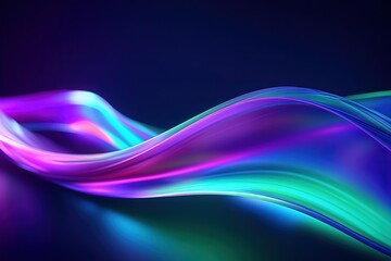 Fototapeta premium abstract futuristic background with pink blue glowing neon moving high speed wave lines and bokeh lights. Data transfer concept Fantastic wallpaper