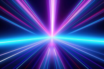 abstract futuristic background with pink blue glowing neon moving high speed wave lines and bokeh lights. Data transfer concept Fantastic wallpaper