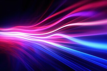 abstract futuristic background with pink blue glowing neon moving high speed wave lines and bokeh lights. Data transfer concept Fantastic wallpaper