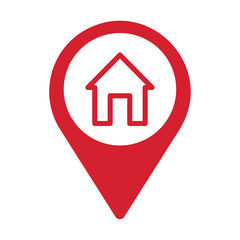 pin icon location home direction
