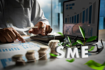 Growing Savings business SME or Small and medium-sized enterprises Computing Computer.