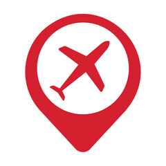 pin icon location airport tag