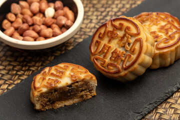 Chinese traditional food - moon cake