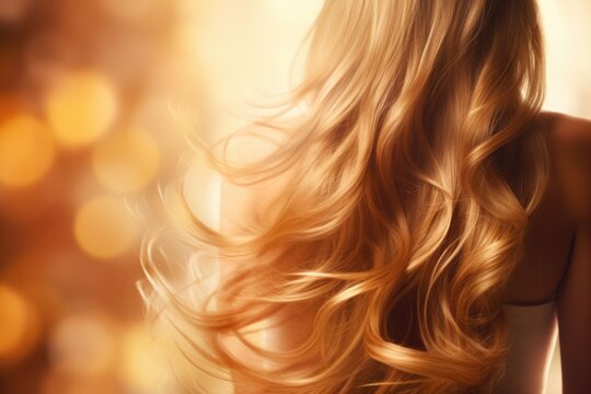 Hair extension concept background