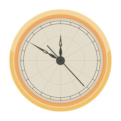 golden watch time icon
