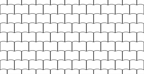 Vector seamless texture. Illustration of geometric tile pattern offers a modern linear concept for a digital backdrop. Printable and editable monochrome pattern.
