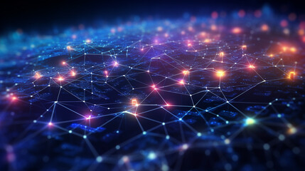 Advanced Data Analysis in Virtual Cyberspace: A 3D Rendered Landscape of AI-Driven Digital Connections and Security