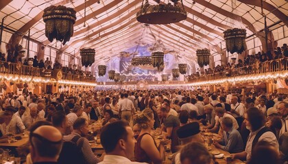 Fototapeta premium Capturing the Bavarian Spirit: Oktoberfest Moments