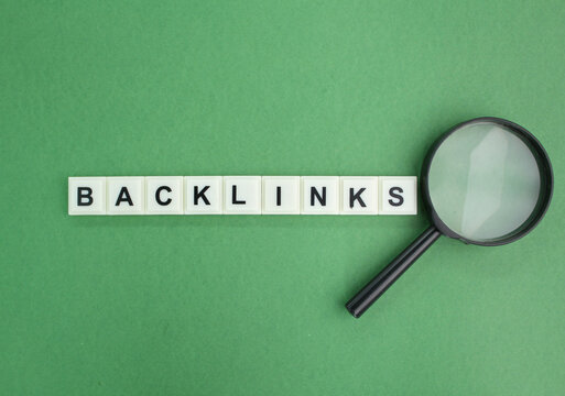 letters of the alphabet with the word Backlink. website or server concept. an incoming hyperlink from one web page to another website.