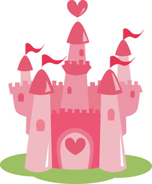 fairy tale castle illustration