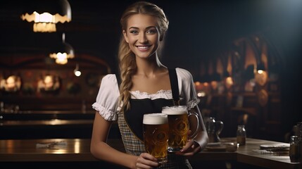 Oktoberfest Charm: Beauty and Beer in Perfect Harmony