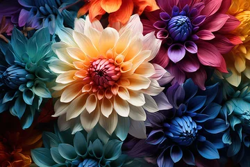 Deurstickers Close-up, Colorful Flower © IMAGE