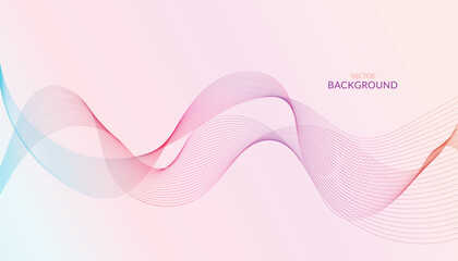 Colorful smoke wave design. Modern background template. Abstract background with multicolor waves.