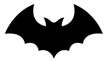 vector silhouette of a bat