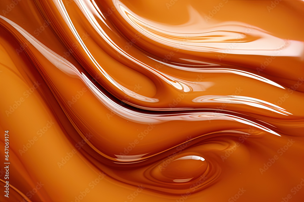 Poster liquid caramel background