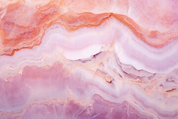 Abstract marbled ink painted painting texture. Pink, white and gold.