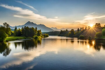 lake in the mountains