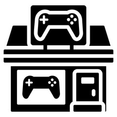 Gaming Stores Glyph Icon