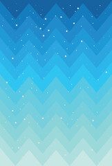 Abstract blue vector background with snowflakes. Vector illustration