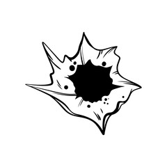 The bullet hole image is a vector image.