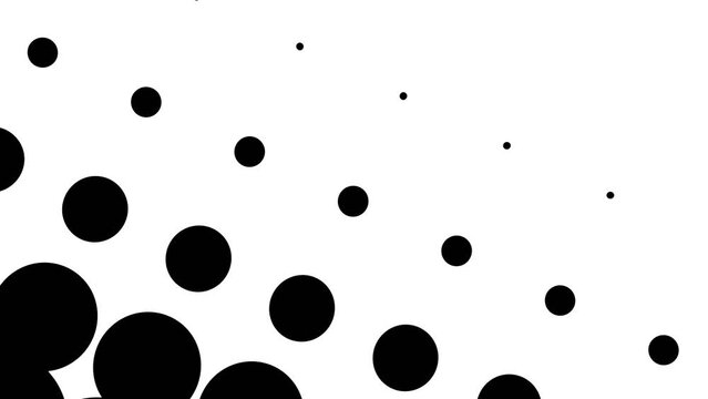 Black polka dot abstract background.
Loopable animation for background.
