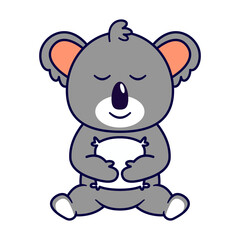 Cute Koala Sleeping huge a pillow