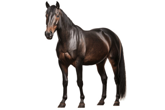 Morgan horse isolated on transparent background.