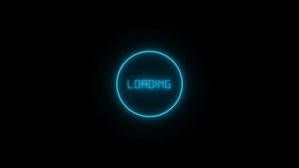 abstract glowing neon loading bar illustration  4k 