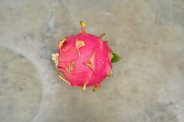Fresh and healthy fruit, high anti-oxidant. dragon fruit on concrete background