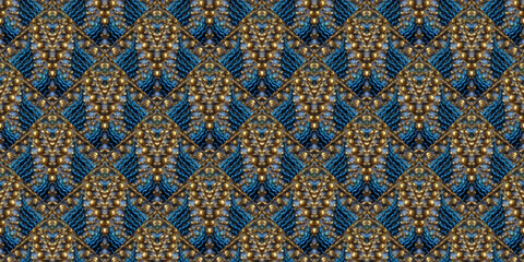 Seamless Ethnic Pattern. Colorful Lines Spinning.