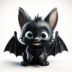 3D cartoon cute bat