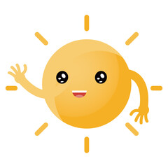 happy sun cartoon