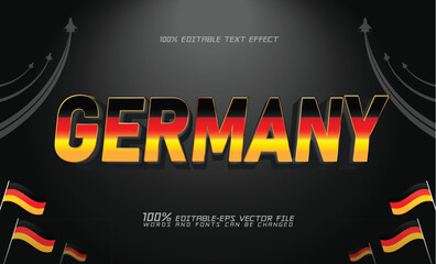 Germany 3d editable text  effect 