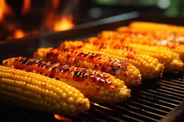 Fotobehang Corn on the grill  © IMAGE