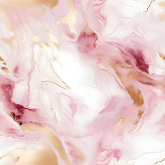 Naklejka premium seamless pattern of marble pattern, beige, rose gold, in the style of white and rose gold, hyper-detailed, light magenta and dark bronze, precise and lifelike