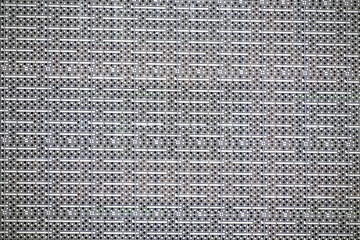 Fragment of the facade of a modern building on an autumn day