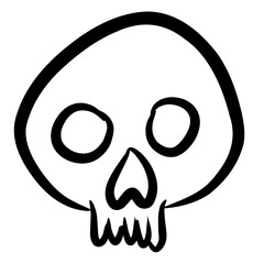 Skull Hand Drawn Illustration 