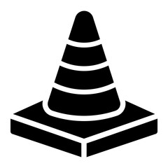 traffic cone Solid icon