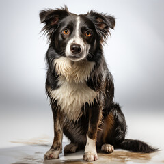 cute border collie dog