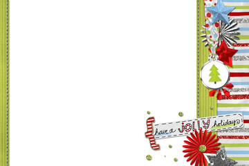 Obraz premium Christmas Collage Style Transparent Photo Frames for Creative purpose