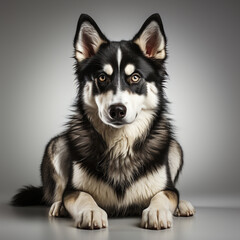 Fototapeta premium Cute Siberian Husky Dog