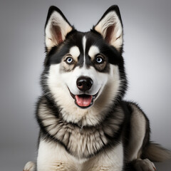Obraz premium Cute Siberian Husky Dog