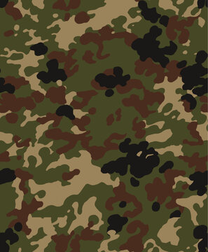 Camouflage background of different colors with classic pattern vector
