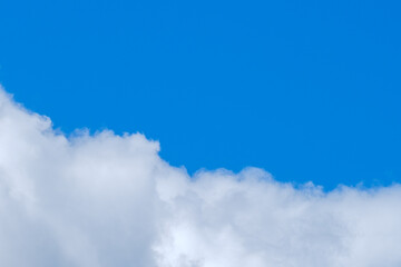 【写真素材】 青空　空　雲　真夏の空　背景　背景素材　8月　コピースペース	