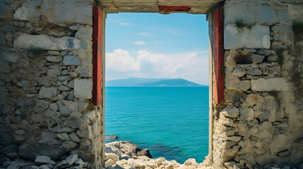 window and sea