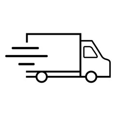 Delivery truck icon vector for web and mobile app. Delivery truck sign and symbol. Shipping fast delivery icon