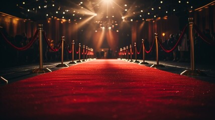 red carpet at night